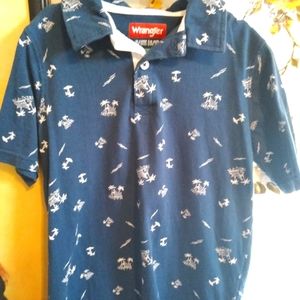 Wrangler Boy's Tropical print polo shirt